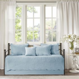 6 Piece Reversible Scalloped Edge Daybed Cover Set