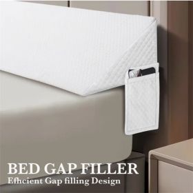 Air layer fabric gap pillow Diamond-shaped pocket193*24.5*15cm (Color: White)