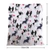 1pc Cute dog Printed Flannel Blanket - Soft, Warm, And Lightweight Throw For Couch, Sofa, Office, Bed, Camping